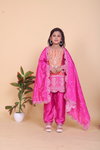 OC 186 Heavy Chinon Silk With Embroidery Work Top With Pant Dupatta Wholesale Suppliers In India